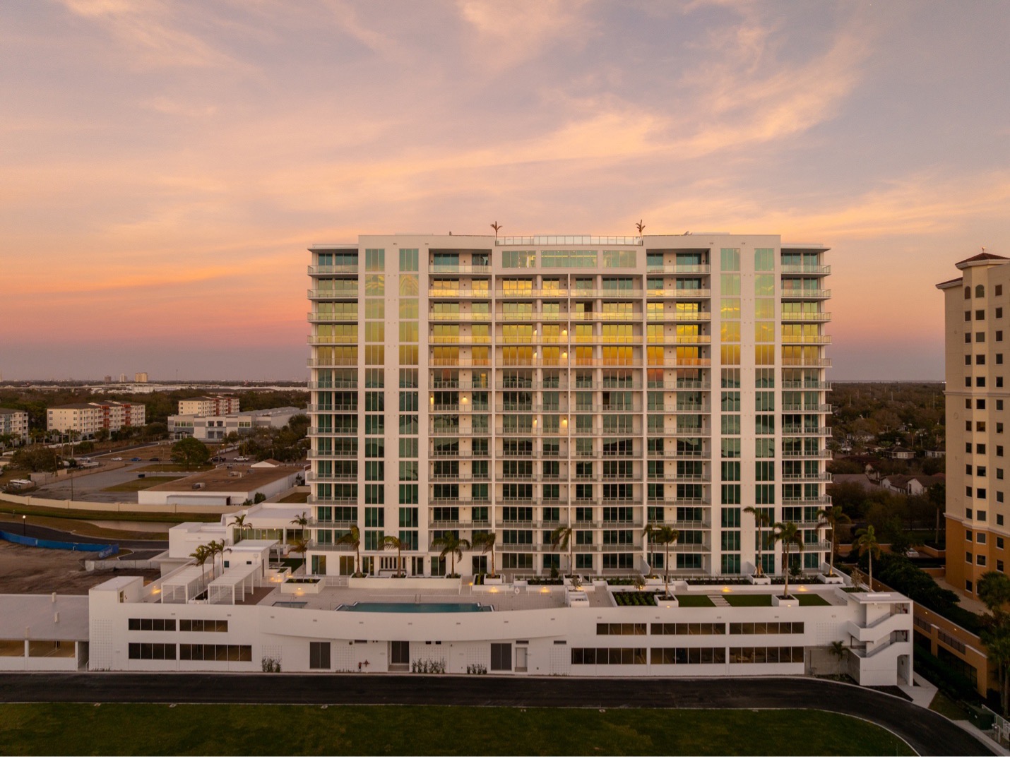 AQUA at Westshore Yacht Club, a gated lock and leave community in South Tampa